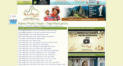 Desktop Screenshot of machupicchuviajes.com