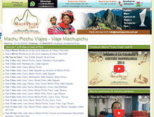 Tablet Screenshot of machupicchuviajes.com